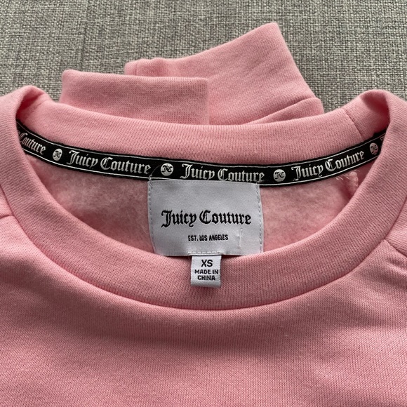 Juicy Couture cropped pink sweatshirt - Picture 3 of 4